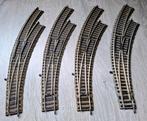 4x Meegebogen handwissel rechts, H0 Fleischmann Profi-rail, Gelijkstroom, Fleischmann, Rails, Ophalen of Verzenden