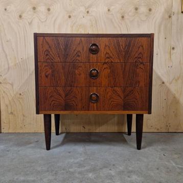 vintage ladekast palissander fineer jaren 60 beschikbaar voor biedingen