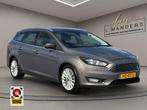 Ford Focus Wagon 1.0 Titanium 2016 BRUIN | Trekhaak | Airco, Auto's, 65 €/maand, 125 pk, Gebruikt, Euro 6