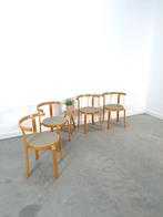 Deens design stoelen Magnus Olesen, vintage eetkamerstoel, Huis en Inrichting, Vier, Design, Gebruikt, Ophalen of Verzenden
