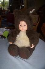 Anne Geddes Eekhoorn pluche pop 40cm met roze oogjes, Verzamelen, Poppen, Ophalen of Verzenden, Zo goed als nieuw, Pop