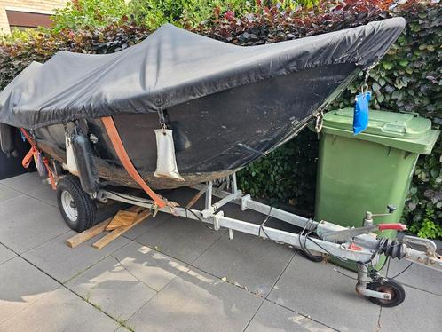 Vlet met yanmar moter, Watersport en Boten, Sloepen, Gebruikt, 3 tot 6 meter, Binnenboordmotor, Diesel, Staal, Ophalen