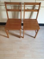 2 houten stoelen, Ophalen, Gebruikt, Twee