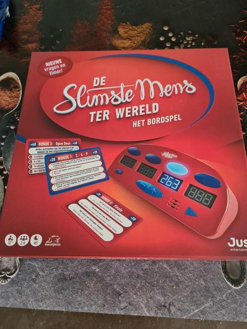 Bordspel.   De slimste mens ter wereld nieuw!, Hobby en Vrije tijd, Gezelschapsspellen | Overige, Nieuw, Drie of vier spelers