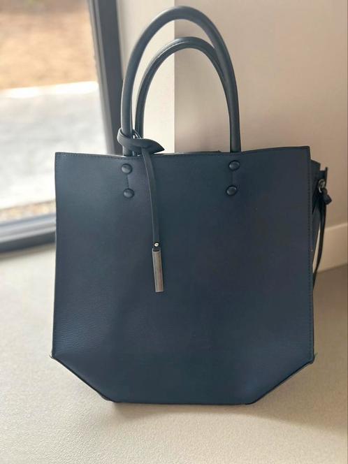 Donkerblauwe vegan leather tas nieuw, Sieraden, Tassen en Uiterlijk, Tassen | Damestassen, Nieuw, Blauw, Verzenden
