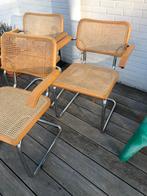 3 leuke vintage Cesca Marcel breuer stoelen, Ophalen, Gebruikt, Bruin, Drie