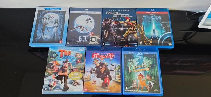 partij animatie/kinderfilms op bluray  diverse prijzen, Cd's en Dvd's, Blu-ray, Zo goed als nieuw, Tekenfilms en Animatie, 3D