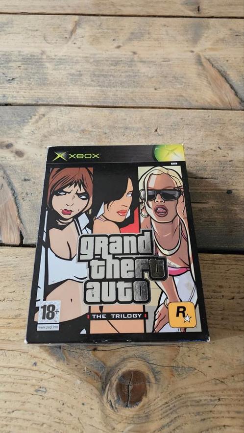 Grand Theft Auto: The Trilogy - Xbox, Spelcomputers en Games, Games | Xbox Original, Gebruikt, Avontuur en Actie, 1 speler, Vanaf 18 jaar