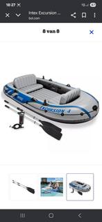 Intex Excursion 4 Opblaasboot met roeispanen en pomp 68324NP, Ophalen, Zo goed als nieuw