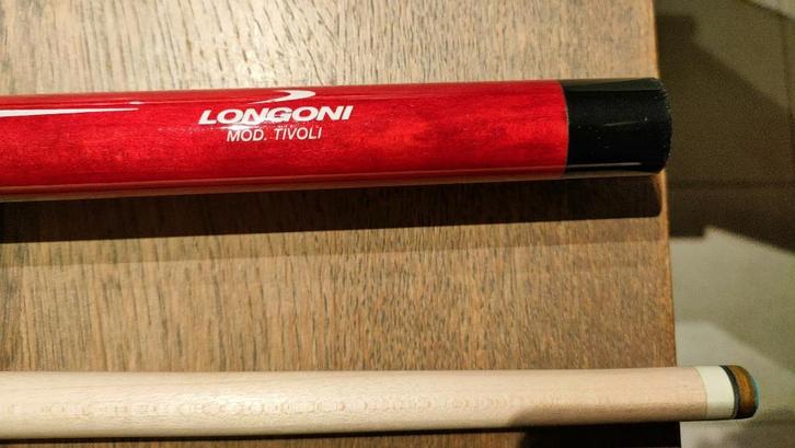 Longoni Tivoli biljartkeu. (de World/c is verkocht), Sport en Fitness, Biljarten en Poolen, Gebruikt, Keu of Ballen, Ophalen of Verzenden