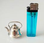 Zilveren Miniatuur Waterketel jaarletter P, Antiek en Kunst, Antiek | Goud en Zilver, Verzenden, Zilver
