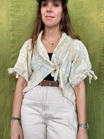 Vintage blouse / bolero / jasje - crème - one size, Kleding | Dames, Gedragen, Vintage, Ophalen of Verzenden