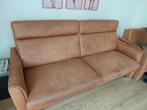 Maxfurn Microleder Bankstel + Fauteuil - Goede Staat!, Huis en Inrichting, Ophalen, Gebruikt, Driepersoons, Rechte bank