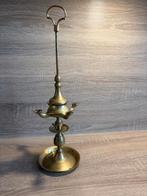 Fraaie Antieke Florentijnse olielamp koper - messing, Antiek en Kunst, Ophalen of Verzenden, Koper