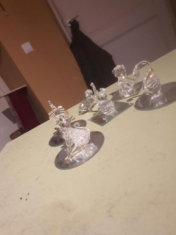 Miniatuur Kristallen Beestjes, Verzamelen, Beelden en Beeldjes, Zo goed als nieuw, Dier, Ophalen of Verzenden