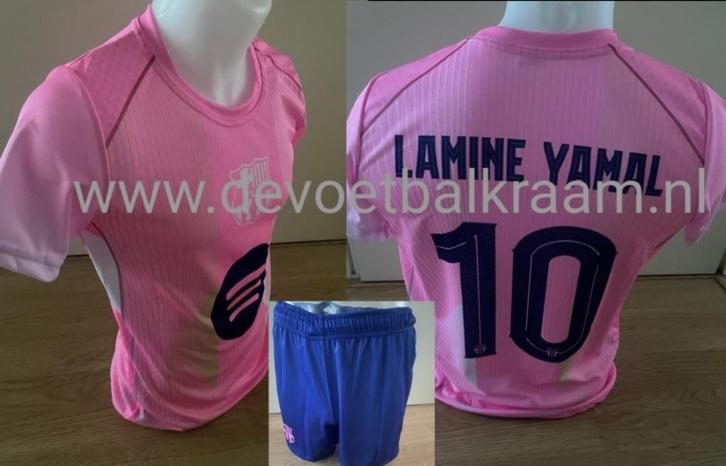 NIEUW YAMAL VOETBAL TENUE  ROZE  OF GROEN UITKL 2026, Sport en Fitness, Voetbal, Nieuw, Set, Maat XS of kleiner, Ophalen of Verzenden