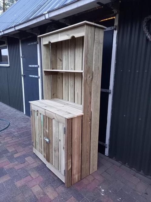 Zelfgemaakte Tuinkasten met deuren, Tuin en Terras, Bergingen en Tuinkasten, Nieuw, Overige typen, Hout, Ophalen