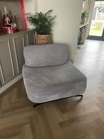 Troubadour Fauteuil - Grijze Ribstof, Ophalen, Zo goed als nieuw, Tweepersoons, Stof