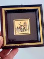 Zeldzaam 1950 goud folie 24kt schilderij, Ophalen of Verzenden, Goud