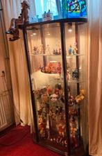 Vitrinekast incl. verzameling dure clown's, Ophalen, Minder dan 50 cm, Klassiek, Minder dan 25 cm