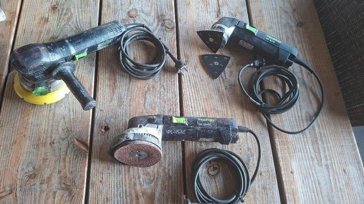 3x Festool schuurmachine ROTEX, DX 93E DELTA, RAS 115.04E, Doe-het-zelf en Verbouw, Gereedschap | Schuurmachines, Gebruikt, Vlakschuurmachine