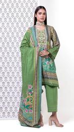 Indian bollywood Khaadi salwar kameez 3 delig groen maat 40, Maat 38/40 (M), Overige typen, Ophalen of Verzenden, Zo goed als nieuw