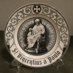 Antiek wandbord Heilige Vincentius a Paulo [1615], Ophalen, Gebruikt, Overige typen
