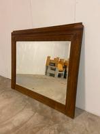 Grote Art Deco Spiegel met Facetgeslepen Glas, Gebruikt, Ophalen of Verzenden, 100 tot 125 cm, Minder dan 100 cm