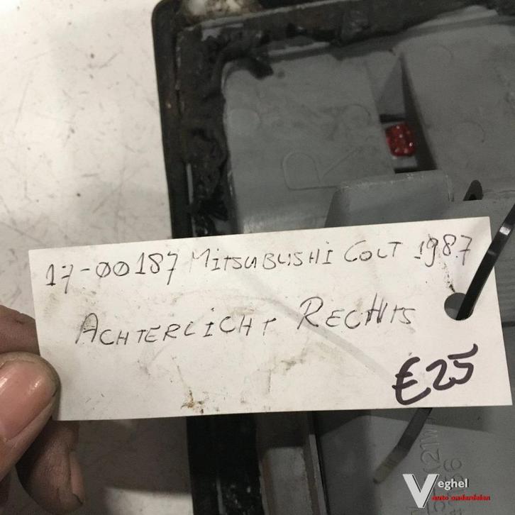 Mitsubishi Colt 1987 Wagennr 1700187 Achterlicht Rechts, Auto-onderdelen, Verlichting, Gebruikt, Ophalen of Verzenden