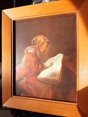 Schilderij met lijst - Rembrandt stijl beschikbaar voor biedingen