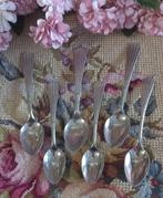 Set van 6 brocante theelepeltjes, 2 maten, alpacca Paris, Antiek en Kunst, Curiosa en Brocante, Ophalen of Verzenden