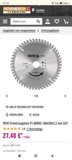 Yato 160 mm zaagblad (Festool), Cirkelzaag, Nieuw, Ophalen of Verzenden, 30 tot 70 mm