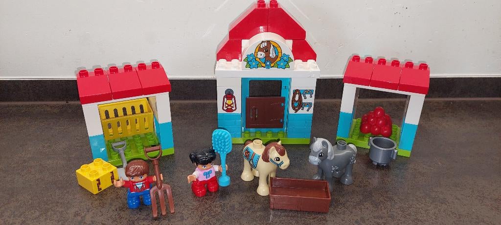 duplo pony stable (10858), Kinderen en Baby's, Speelgoed | Duplo en Lego, Ophalen of Verzenden, Gebruikt, Duplo