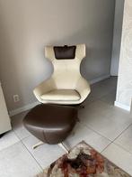Leolux Caruzzo Plus fauteuil met poef – nette staat, Ophalen, Zo goed als nieuw, Modern, 50 tot 75 cm