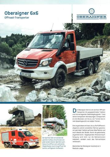 Folder Oberaigner - Mercedes-Benz Sprinter 6x6 (2015) beschikbaar voor biedingen