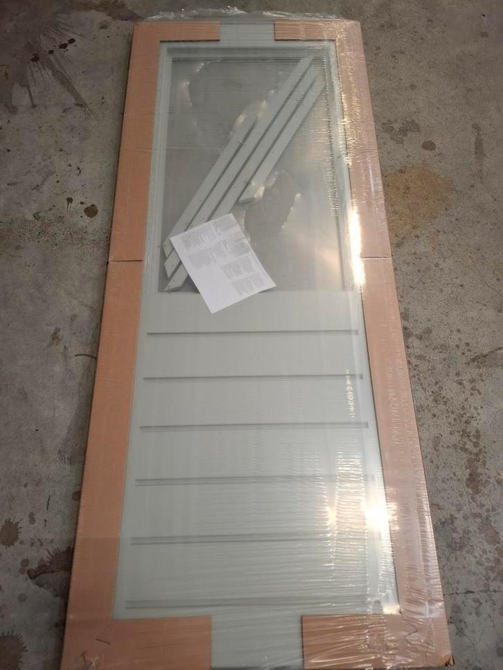 2 Skantrae balkondeuren 83x211'5 cm, boswering 40cm, Doe-het-zelf en Verbouw, Deuren en Horren, Nieuw, Buitendeur, 200 tot 215 cm