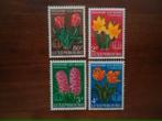 Flora bloemen Luxemburg 1955, mi. 531-34 postfris, Ophalen of Verzenden, Postfris, Dier of Natuur