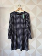 King Louie Duffy Dress jurk blauw waaier M/38 NIEUW, Maat 38/40 (M), Blauw, Nieuw, Ophalen of Verzenden