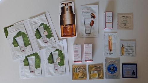 Samples Clarins, Shisheido, Guerlain en L'Occitane, Sieraden, Tassen en Uiterlijk, Uiterlijk | Gezichtsverzorging, Nieuw, Verzorging