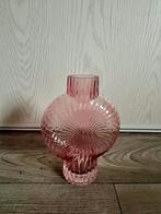 Antieke rose glazen vaas, Overige kleuren, Ophalen of Verzenden, Minder dan 50 cm, Glas