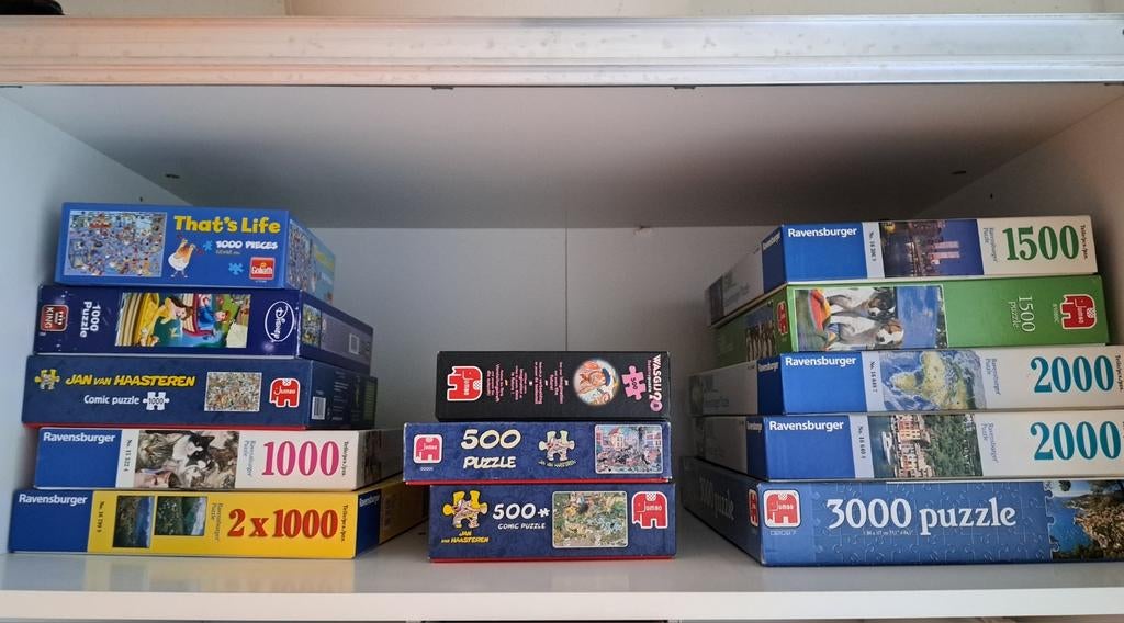 13 Puzzels in Goede Staat - Voor Uren Puzzelplezier!, Hobby en Vrije tijd, Ophalen of Verzenden, 500 t/m 1500 stukjes, Gebruikt