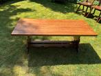 Vintage salontafel hout met uitgesneden leeuw 134 x 54 cm, Ophalen, Gebruikt, 100 tot 150 cm, 50 tot 75 cm