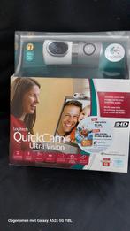 Logitech QuickCam Ultra Vision Webcam nooit gebruikt zit nog, Logitech, Ophalen of Verzenden, Zo goed als nieuw, Monitorclip