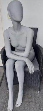 Zittende etalagepop mannequin paspop Hans Boodt, Hobby en Vrije tijd, Naaien en Fournituren, Ophalen, Zo goed als nieuw, Paspop