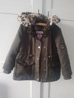 H&M Meisjes Winterjas Maat 122/128 legergroen panterprint 💫, Meisje, H&M, Ophalen of Verzenden, Zo goed als nieuw