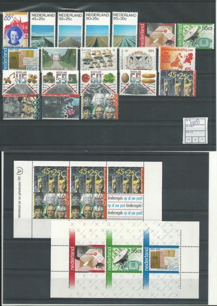 Nederland, Complete Jaargang 1981, Postfris., Postzegels en Munten, Postzegels | Nederland, Postfris, Na 1940, Verzenden