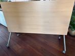 Inklapbaar bureau vergadertafel werktafel licht eiken izgst, Huis en Inrichting, Ophalen, Met wielen, Zo goed als nieuw