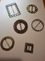 Vintage metalen clips voor shawls/ sjaaltjes., Ophalen of Verzenden