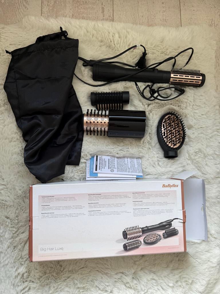 BaByliss Big Hair Luxe Föhnborstel - Nieuwstaat, Ophalen of Verzenden, Nieuw, Haarverzorging