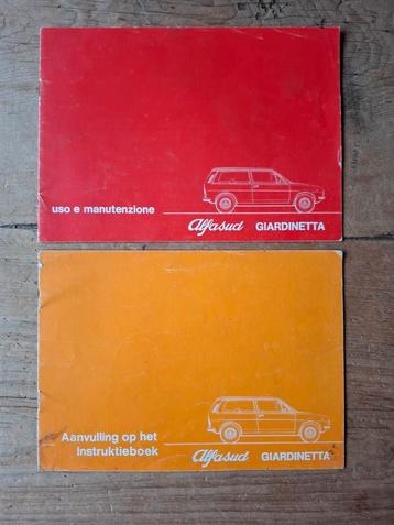 Alfa Romeo Alfasud Giardinetta handleidingen 1975 / 1976 beschikbaar voor biedingen
